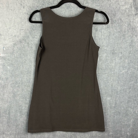 EUC Frank Lyman Design Black tunic length Tank Top Sz 4 - Picture 6 of 7